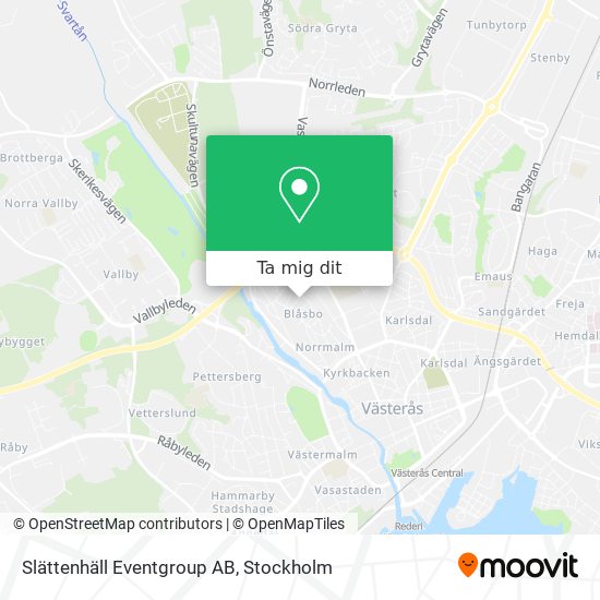 Slättenhäll Eventgroup AB karta