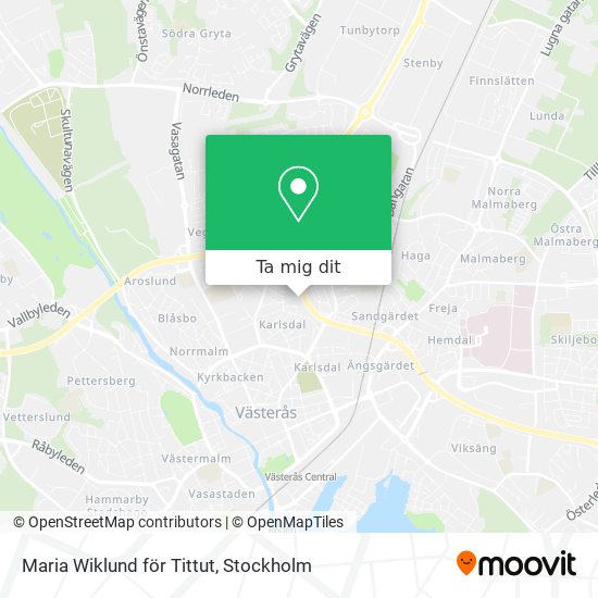 Maria Wiklund för Tittut karta
