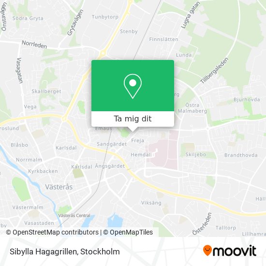 Sibylla Hagagrillen karta