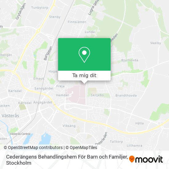 Cederängens Behandlingshem För Barn och Familjer karta