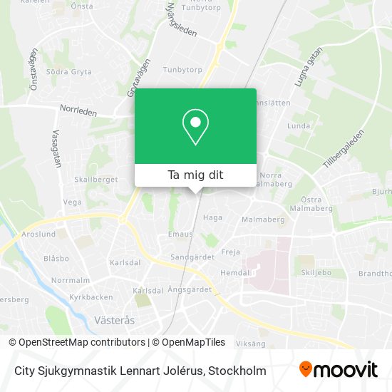 City Sjukgymnastik Lennart Jolérus karta