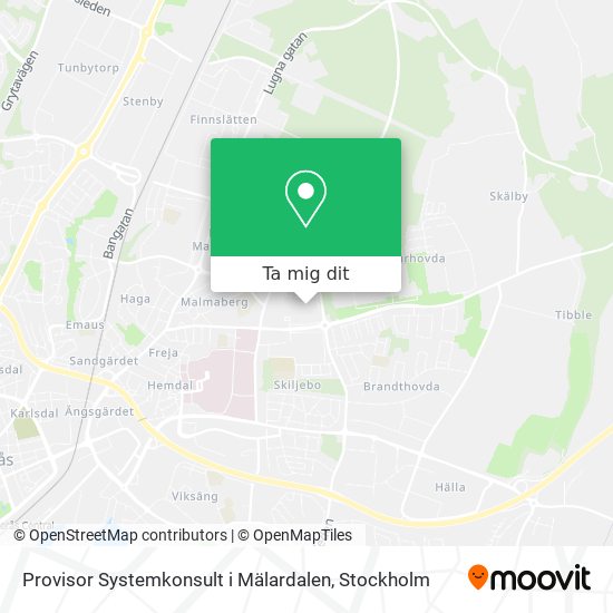 Provisor Systemkonsult i Mälardalen karta