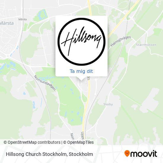 Hillsong Church Stockholm karta