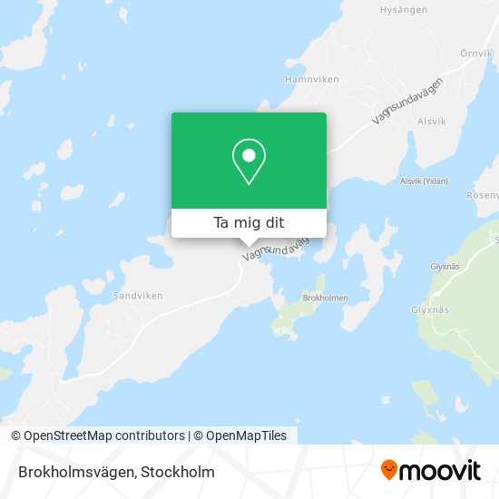 Brokholmsvägen karta