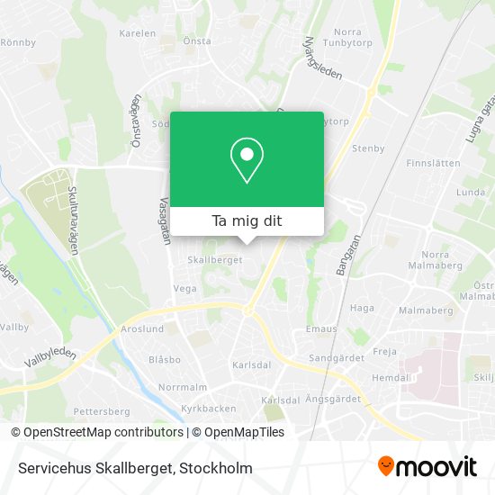 Servicehus Skallberget karta