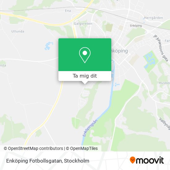 Enköping Fotbollsgatan karta