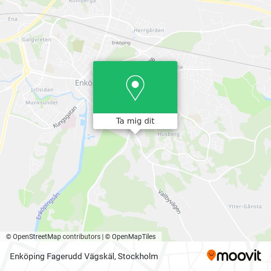 Enköping Fagerudd Vägskäl karta