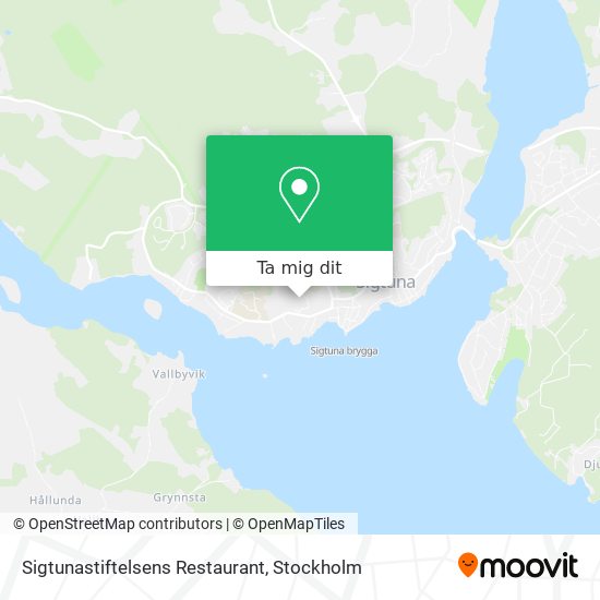 Sigtunastiftelsens Restaurant karta