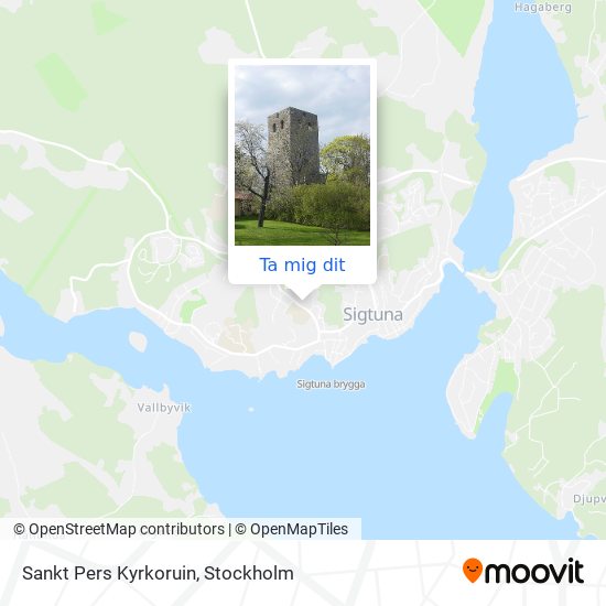 Sankt Pers Kyrkoruin karta