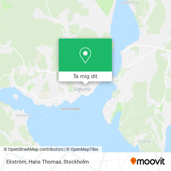 Ekström, Hans Thomas karta