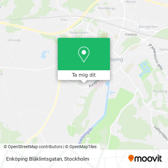 Enköping Blåklintsgatan karta