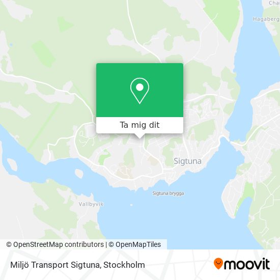 Miljö Transport Sigtuna karta