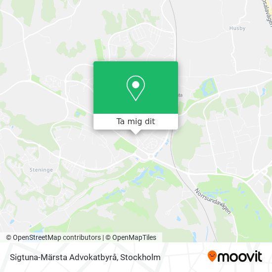 Sigtuna-Märsta Advokatbyrå karta