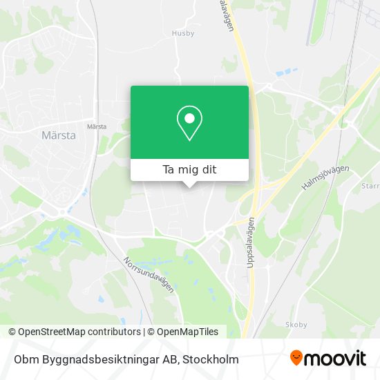 Obm Byggnadsbesiktningar AB karta