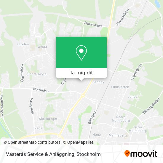 Västerås Service & Anläggning karta