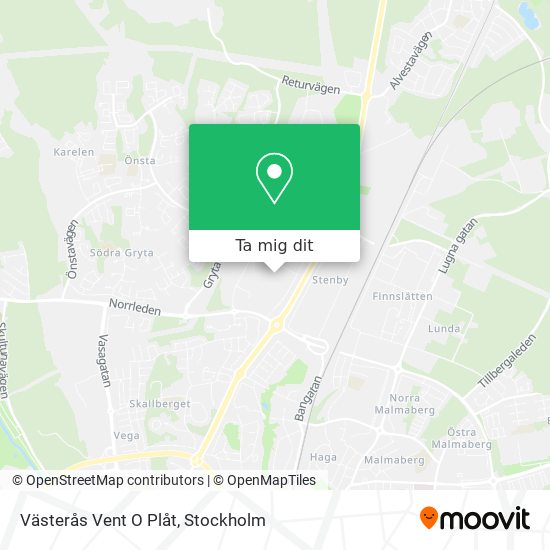 Västerås Vent O Plåt karta