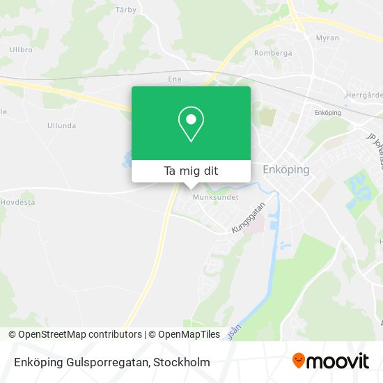 Enköping Gulsporregatan karta