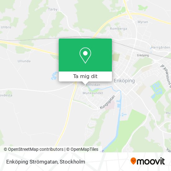 Enköping Strömgatan karta