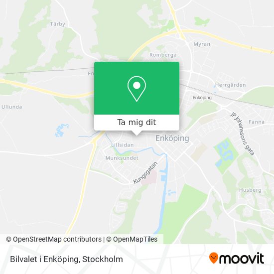 Bilvalet i Enköping karta