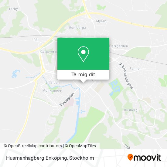 Husmanhagberg Enköping karta