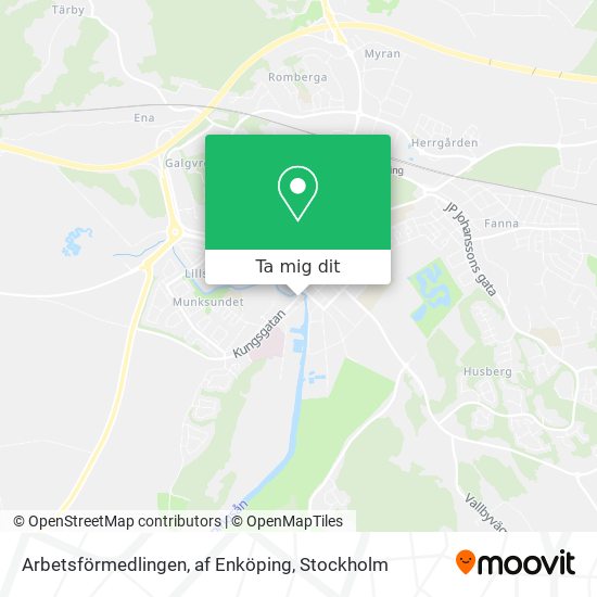 Arbetsförmedlingen, af Enköping karta