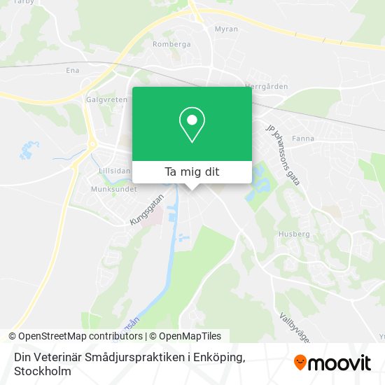 Din Veterinär Smådjurspraktiken i Enköping karta