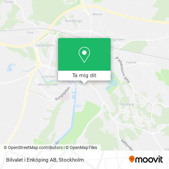 Bilvalet i Enköping AB karta