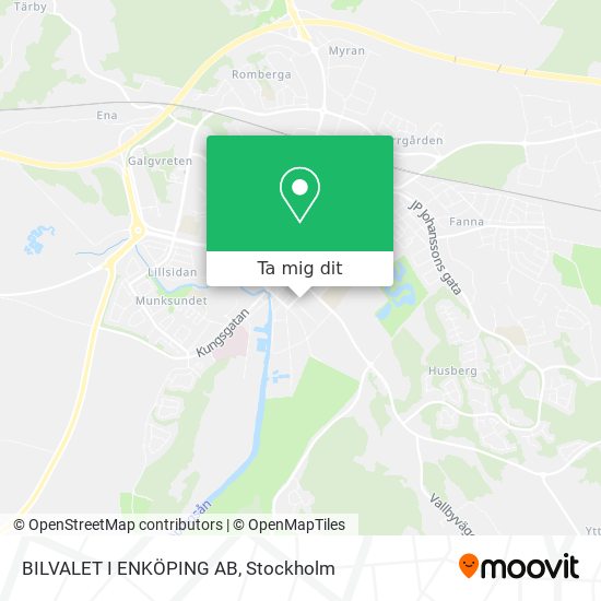 BILVALET I ENKÖPING AB karta