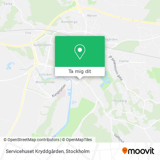 Servicehuset Kryddgården karta