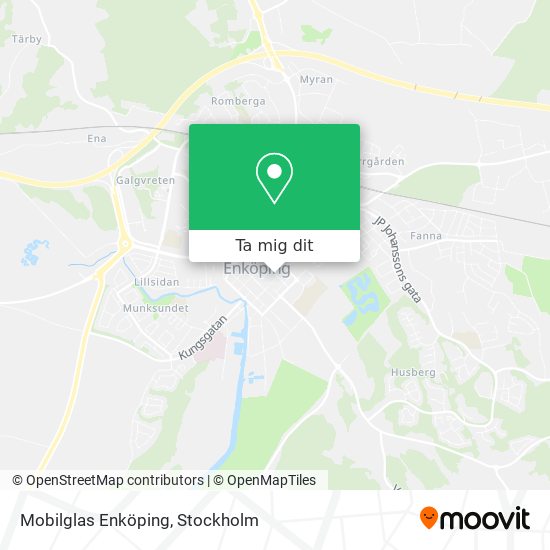 Mobilglas Enköping karta