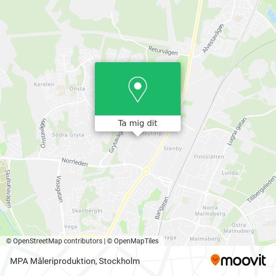 MPA Måleriproduktion karta