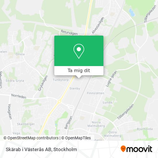 Skärab i Västerås AB karta