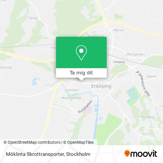 Möklinta Skrottransporter karta