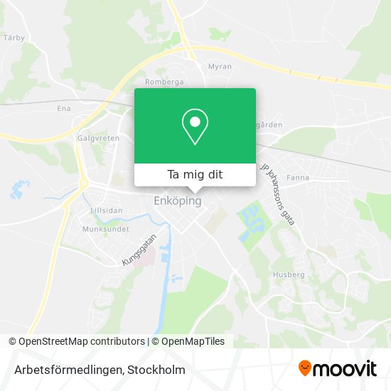 Arbetsförmedlingen karta