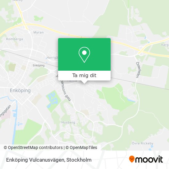 Enköping Vulcanusvägen karta