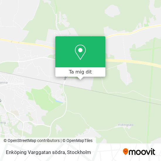 Enköping Varggatan södra karta