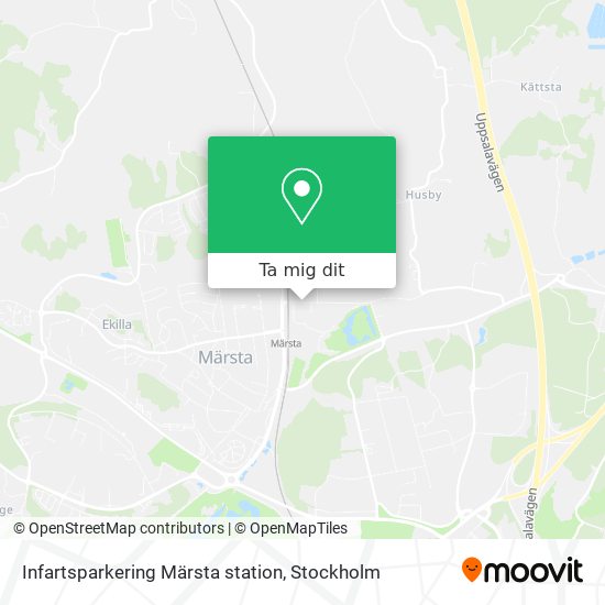 Infartsparkering Märsta station karta