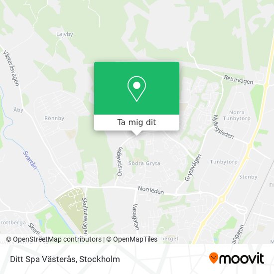 Ditt Spa Västerås karta