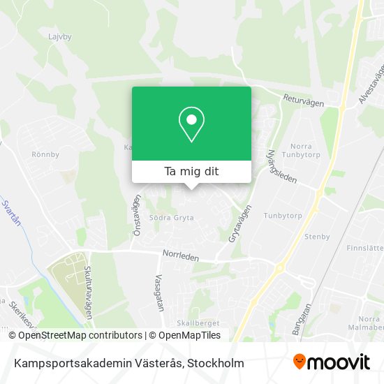 Kampsportsakademin Västerås karta