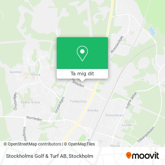 Stockholms Golf & Turf AB karta