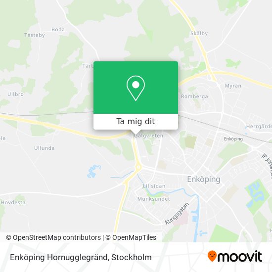 Enköping Hornugglegränd karta