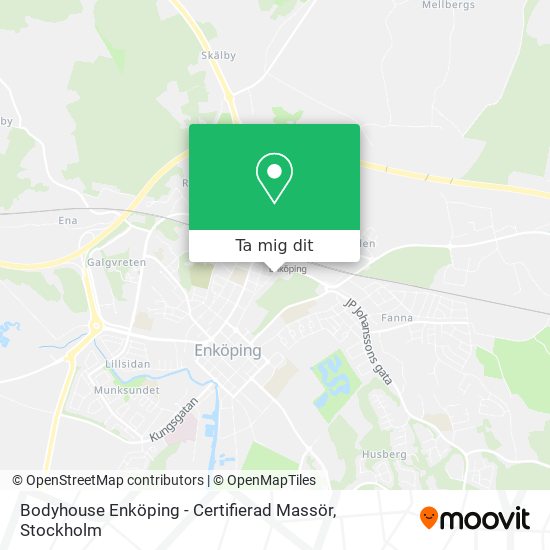 Bodyhouse Enköping - Certifierad Massör karta