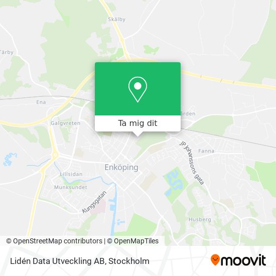 Lidén Data Utveckling AB karta