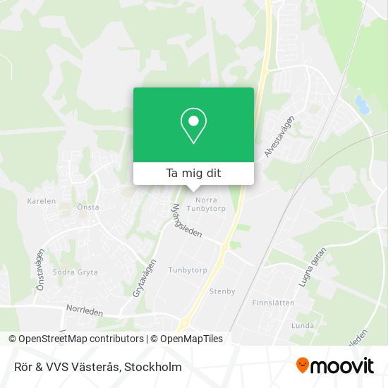 Rör & VVS Västerås karta