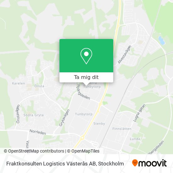 Fraktkonsulten Logistics Västerås AB karta
