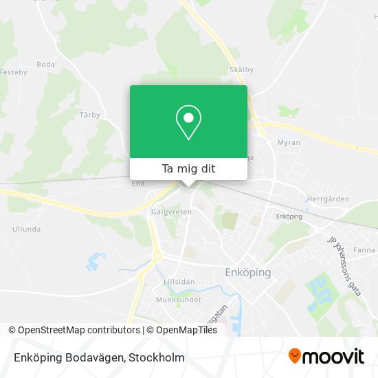 Enköping Bodavägen karta