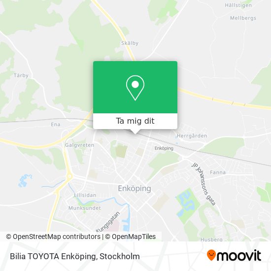 Bilia TOYOTA Enköping karta