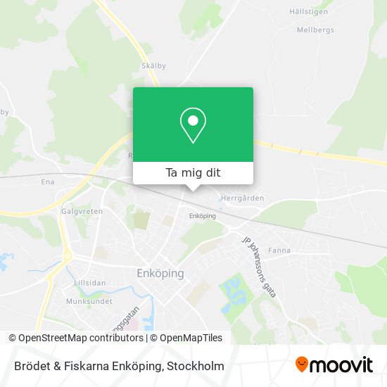 Brödet & Fiskarna Enköping karta