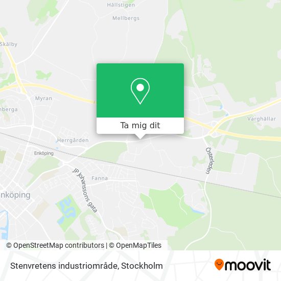 Stenvretens industriområde karta