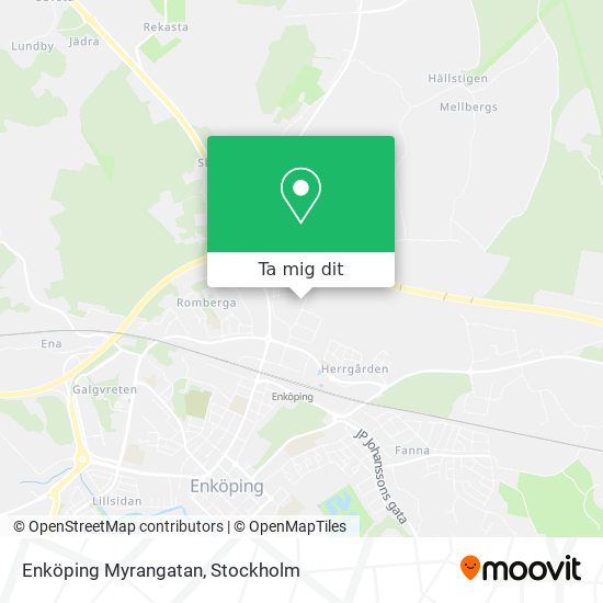 Enköping Myrangatan karta